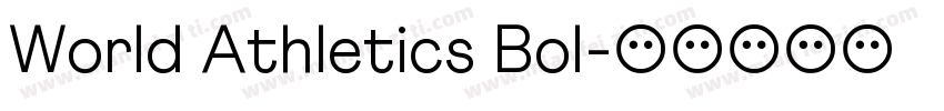 World Athletics Bol字体转换